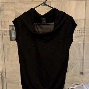 Ann Taylor Factory Black Cowl Neck Sweater
